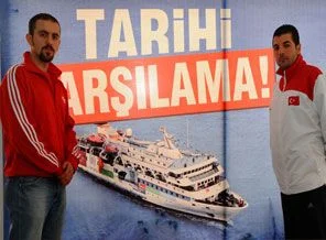 Mavi Marmara'ya sembolik karşılama