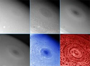 NASA, Satürn'deki dev kasırgayı görüntüledi