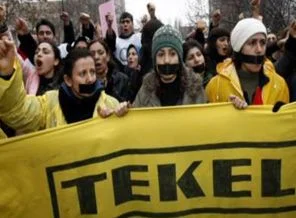 TEKEL işçileri 4-C için Ankara'da