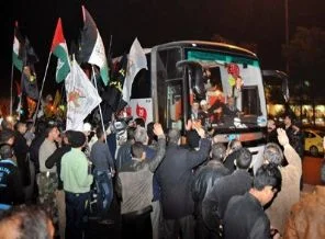 'Asya 1' yardım konvoyu Suriye'den ayrıldı