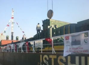Defne Yük gemisi Pakistan'a ulaştı