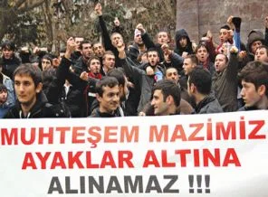Diziye görülmemiş protesto
