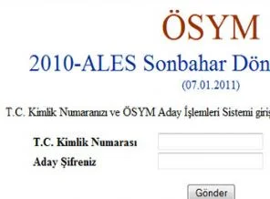 İşte 2010 ALES sonuçları