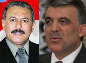 Salih, Gül'ü resmi törenle karşıladı