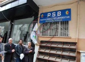 Kürtçe parti tabelası kriz oldu