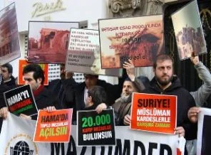 Mazlumder'den Suriye'ye Hama protestosu