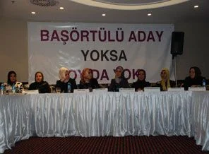 Başörtülü adaylar için bir araya geldiler