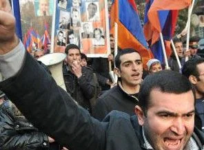 Ermenistan'da hükümet karşıtı gösteri