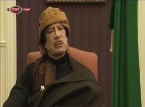 Kaddafi sadece TRT Türk'e konuştu