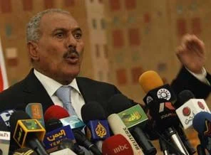 Yemenli protestocularda bayram havası