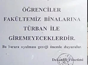 Ege Üniversitesi: 'Başı örtülüler giremez!'