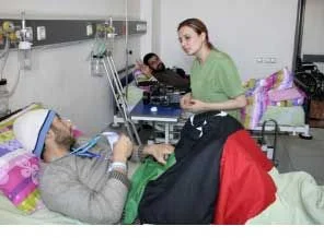 Libyalı yaralılar tedavi altında