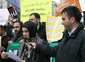 Özgür-der Suriye katliamını protesto etti