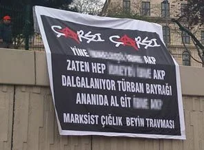 Beşiktaş Klübü'nden çirkin pankarta tepki