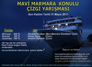 Mavi Marmara konulu çizgi yarışması