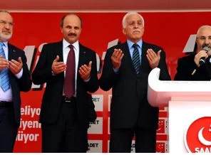 SP'nin seçim tırı dualarla yola çıktı