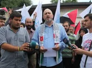 Raid Salah için İstanbul'da eylem