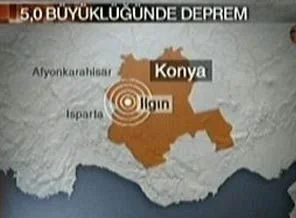 Konya Ilgın'da deprem
