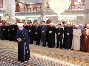 Bayram hutbesinde Esad'a muvaffakiyet duası
