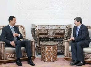 Davutoğlu ile Esad'ın görüşmesi başladı!