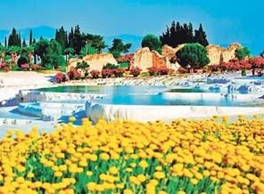 Pamukkale travertenleri yeniden bembeyaz!