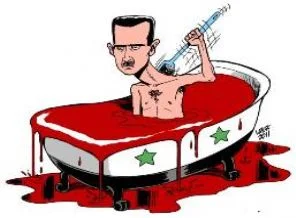 Ünlü karikatürist Latuff Beşşar Esad'ı çizdi