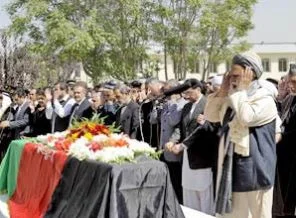 Burhaneddin Rabbani defnedildi (video)