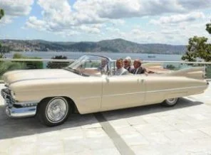 Cumhurbaşkanı, Tarabya'yı Cadillac'la gezdi
