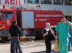 GOP Devlet Hastanesi'nde yangın