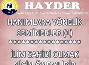 HAYDER'in halkı bilinçlendirme seminerleri
