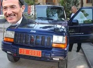 Yazıcıoğlu'nun cipi yeniden makam aracı