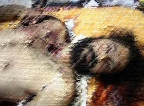 Kaddafi'nin öldürülen oğlunun görüntüleri (video)