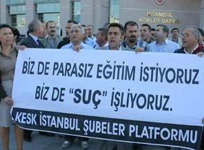 'Parasız eğitim istemek suçsa, bizde suçluyuz'