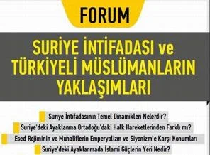 Suriye İntifadası tartışılacak!