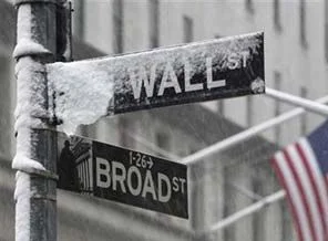 Wall Street eylemcileri kar altında