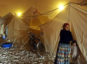 Van'da tek gerçek -15 derecede çadırda yaşamak