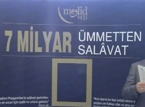 7 milyar ümmetten 7 milyar Salavât-ı Şerife...
