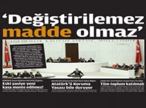 'Değiştirilemez madde olmaz'