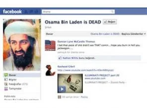 Facebook'un şampiyonu Bin Ladin