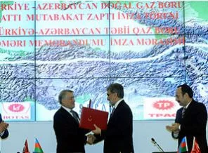 Trans Anadolu Hattı'nda imzalar atıldı