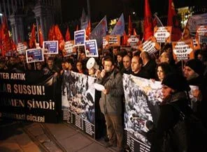 Uludere katliamına Taksim'de protesto