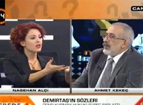 Canlı yayında gergin anlar (Video)