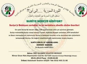 İstanbul'da 'Suriye nereye gidiyor?' paneli