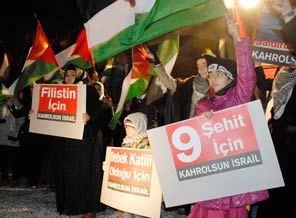 Kayseri'den İsrail protestosu