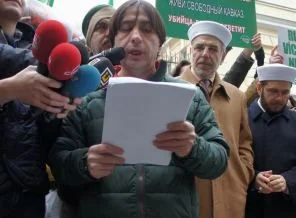 Suriye'de katliama destek veren Rusya'ya protesto