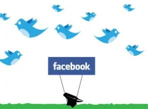 Twitter, Facebook'u solladı