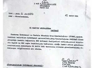 Ersever imzalı JİTEM belgesi ele geçirildi