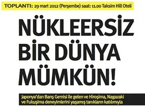 Japonya'dan barış gemisi geliyor