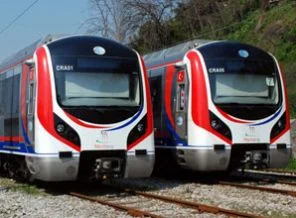 Marmaray vagonları raylarda