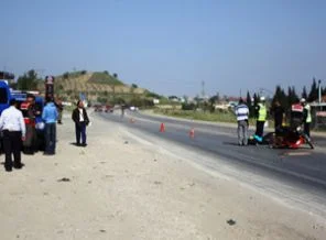 Alaşehir'de motosiklet kazası : 2 ölü